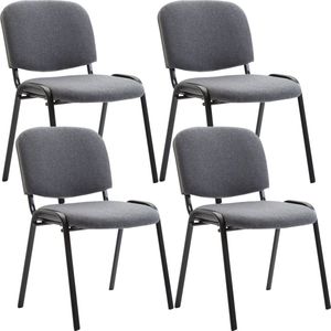 CLP Set van 4 bezoekersstoelen Ken grijs - 313004