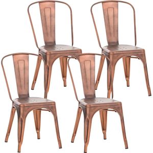 CLP Benedikt Set van 4 stoelen koper