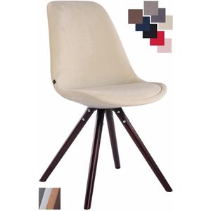 CLP Toulouse - Eetkamerstoel - Rond frame - Fluweel creme cappuccino