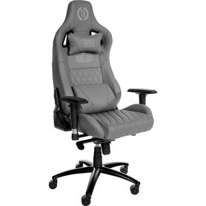 CLP Keren Bureaustoel - Ergonomisch - Voor volwassenen - Met armleuningen - Leder - grijs