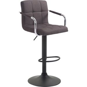 Barhocker Lucy V2 Stoff dunkelgrau schwarz
