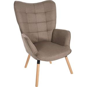 CLP Garding Fauteuil - Met armleuning - Volwassen - Stof - taupe