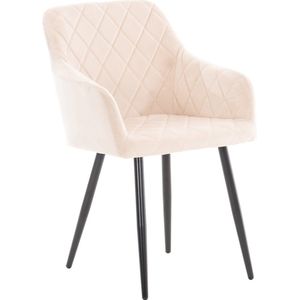 CLP Shila Eetkamerstoel Fluweel beige