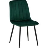 CLP Eetkamerstoel Dijon velvet - groen - 317253