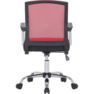 CLP Mableton Bureaustoel zwart/rood