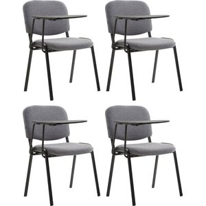 CLP Set van 4 stoelen Ken met klaptafel Stof grijs - 318682