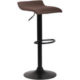 Barhocker Dyn V2 Stoff braun schwarz