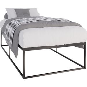 CLP Scala Metalen bed - Bedframe - zwart 200x100x46 cm