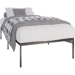 CLP Metalen bed Fargo 200x100x42 cm zwart - 320981