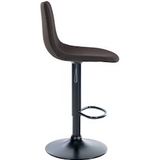 Barhocker Divo Stoff taupe schwarz