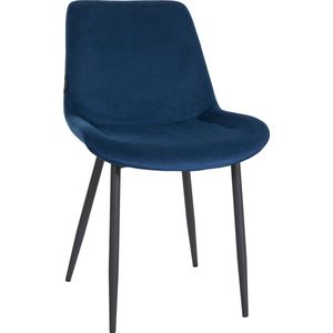 CLP Eetkamerstoel Victoria Fluwelen blauw - 321740