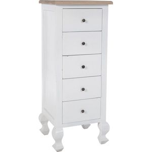 CLP Kora Ladekast - Commode - Dressoir - Vrijstaand Voor Hal En Woonkamer - Hout - natura/wit