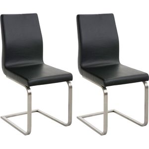 CLP Set van 2 eetkamerstoelen Belfort zwart - 322805