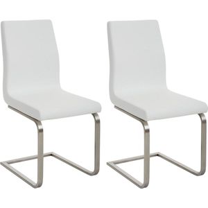 CLP Set van 2 eetkamerstoelen Belfort wit - 322806