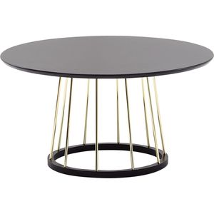 salontafel rond 80x80x42 cm zwart goud salontafel metaal modern | Ronde salontafel Salontafel | Grote salontafel | Salontafel lounge tafel