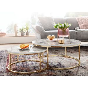 Sky Style Cherie Salontafel Set Wit | Goud