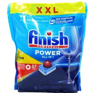 Finish Powerball All in One Lemon Afwastabletten - 57 PCS
