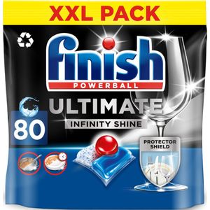 Finish Ultimate Infinity Shine Vaatwastabletten - 80 capsules