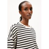 ARMEDANGELS Frankaa Stripe Dames Trui Zwart Wit