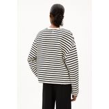 ARMEDANGELS Frankaa Stripe Dames Trui Zwart Wit