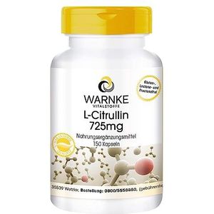 Citrulline Capsules - 725mg - veganistisch - 150 capsules - aminozuur | Warnke Vitalstoffe - Duitse apothekerskwalitei