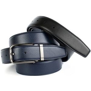 Anthoni Crown leren riem heren zwart 90, SCHWARZ