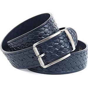 Anthoni Crown Unisex riem BLU2P4980-100 donkerblauw 100, Donkerblauw