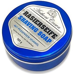 Scheerzeep - 150 g - Aluminium Doos - Sandelhout - Biologisch