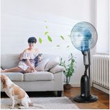 Standventilator mit 2,8 Liter Wasserzerstäuber Ventilator Nebelfunktion