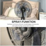 Standventilator mit 2,8 Liter Wasserzerstäuber Ventilator Nebelfunktion