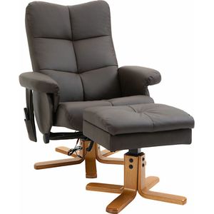 HOMCOM Massagestoel met ligfunctie 700-111V02