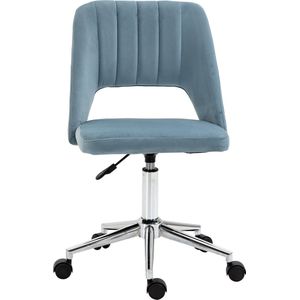 Vinsetto Bureaustoel, ergonomische bureaustoel met ligfunctie, draaifunctie, in hoogte verstelbaar, voor thuiskantoor, kunstleer, crème