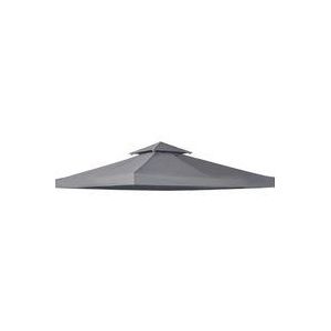 Outsunny - Vervangend dak - voor Paviljoen - Polyester - Donkergrijs