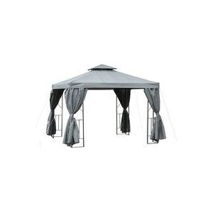 Outsunny Gartenpavillon mit Doppeldach 84C-043