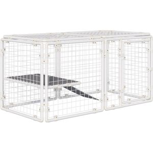 PawHut Kleindierenhok met doe-het-zelffunctie D51-322