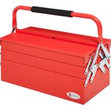 DURHAND - Gereedschapskist - Rood - Staal (SPCC) - 45L x 20B x 34,5H cm