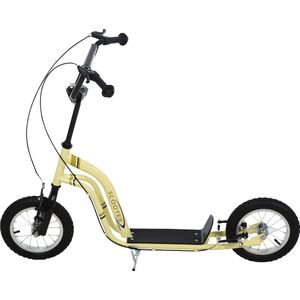 HOMCOM Kinderstep met rem, hoogteverstelbaar, incl. mand, voor kinderen van 5 tot 12 jaar, wit, roze HOMCOM Kinderstep met rem, hoogteverstelbaar, incl. mand, voor kinderen van 5 tot 12 jaar, wit, roze