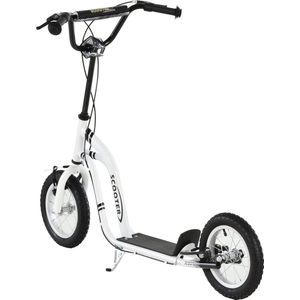HOMCOM Step kinderscooter scooter stadsscooter luchtbanden verstelbaar 371-017