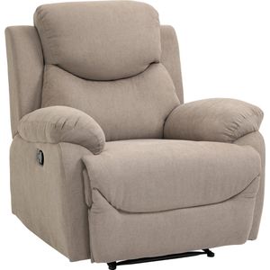 HOMCOM Fauteuil kan 150 ° worden gekanteld, enkele bank, fauteuil, tv-stoel, linnen 833-852