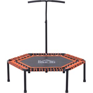 HOMCOM Fitnesstrampoline trampoline tuintrampoline voor yoga 121,92 x 121,92 x 138cm A93-037