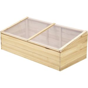 Outsunny Kas hout koude kas koude box kweekkas plantenbak voor balkon 845-374