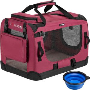 Cadoca Honden & Katten Reismand S - 51x35x36cm - Donker Rood