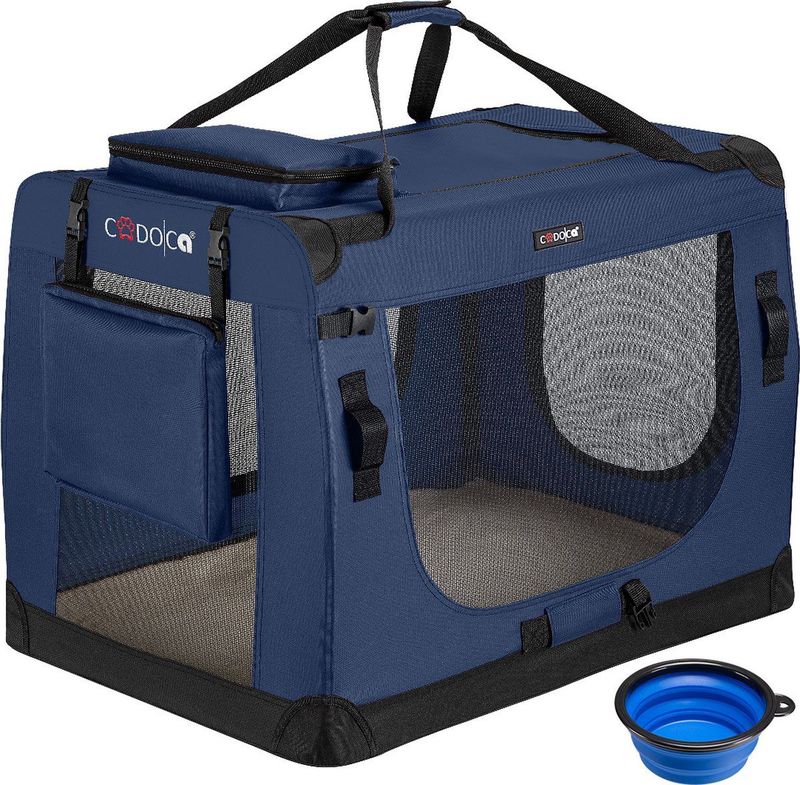 Hundebox Blau XL 82x58x58cm