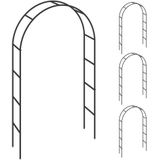 Rozenboog Set van 4 Zwart 240x140x37cm