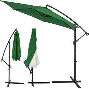 Parasol Groen 300cm UV-bescherming 50+ + Hoes