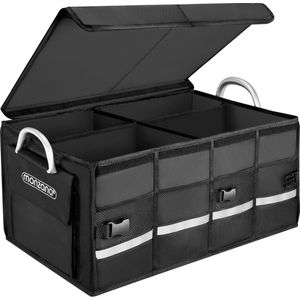 Monzana Kofferbak Organizer - 63L Waterdicht Opvouwbaar - Zwart
