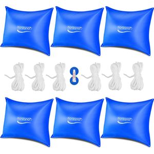 Monzana Zwembadkussen XL 6 stuks - Chloorbestendig PVC – Blauw