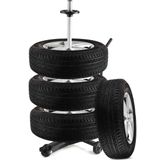 Monzana Velgenboom Verrijdbaar Tot 225mm Incl. Beschermhoes en Accessoires Zwart