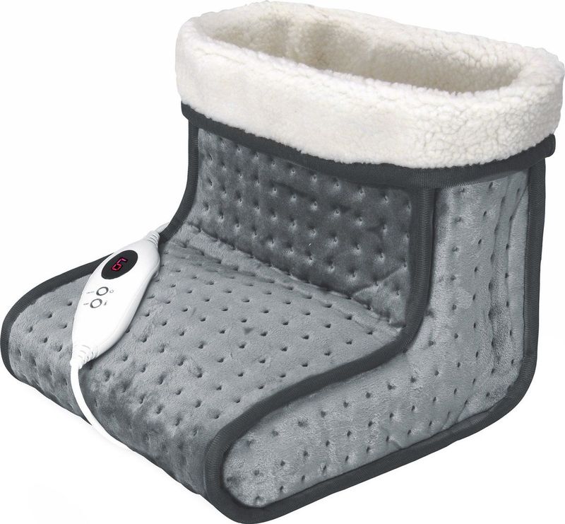 MONZANA Voetenwarmer - Elektrisch 6 Temperatuurstanden Timer - Grijs