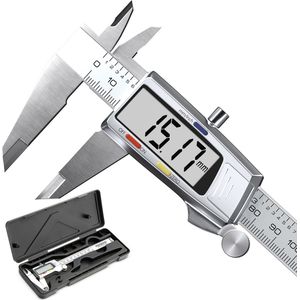 Monzana - Digitale Schuifmaat - Nauwkeurig - Roestvrij Staal - LCD-Scherm
